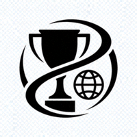 巅峰国际官网标志 - 一个代表全球巅峰赛事的抽象火焰与地球组合图标